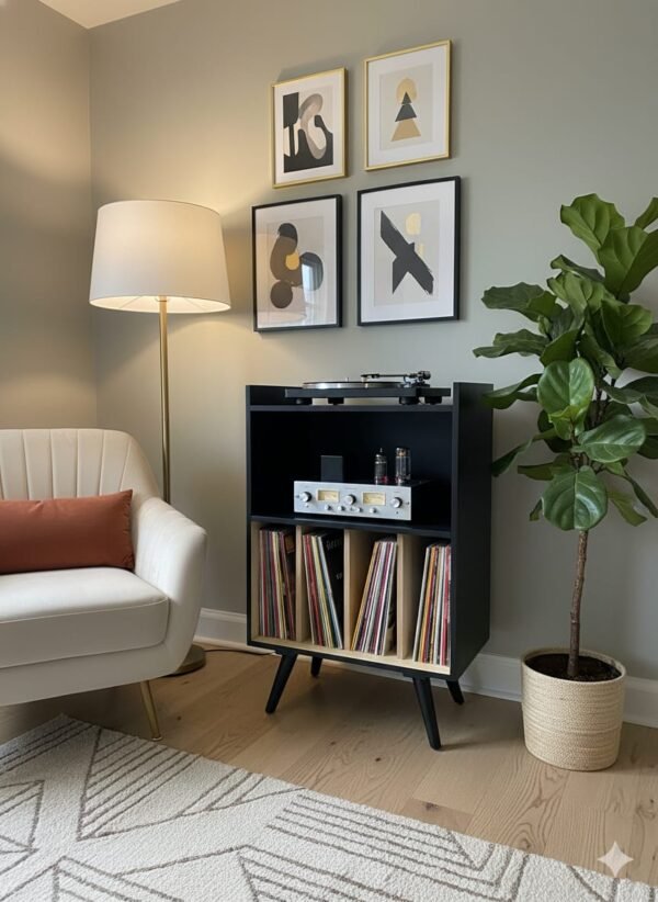 Rack para vinilos 60 x 40 x 90 cm