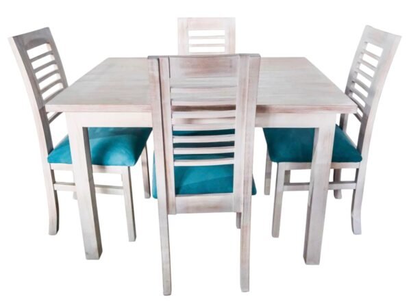 Comedor 4 sillas 120 x 90 cm