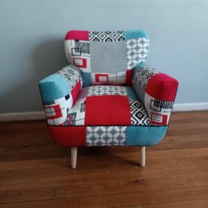 Poltrona modelo Bote 75 x 75 x 85 cm Patchwork