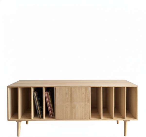 Rack Modular enchapado en madera de  Eucalipto 150 x 40 x 65 cm