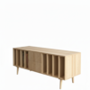 Rack Modular enchapado en madera de  Eucalipto 150 x 40 x 65 cm