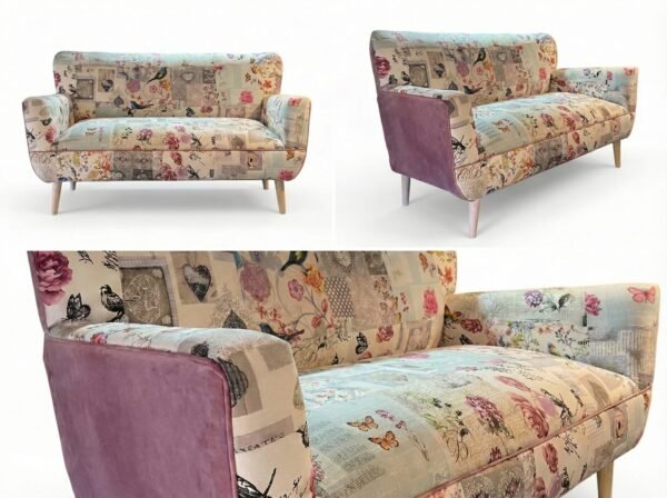 Sofa Bote 2 cuerpos estilo Patchwork