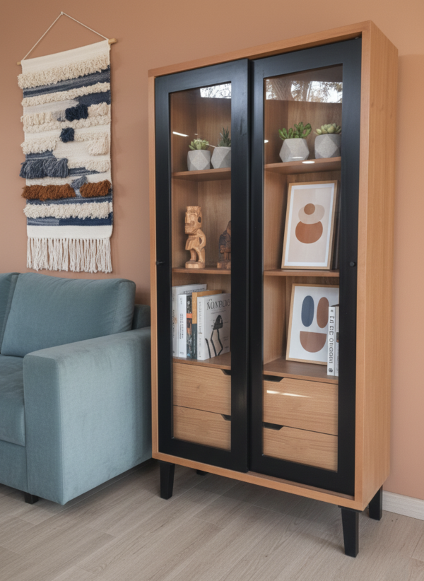 Vitrina , Alacena Eucalipto Black