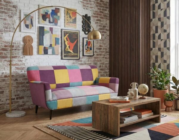 sofa estilo vintage tapiuz patchwork felpa colores