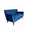 Sofa bote vintage azul Sofá 2 Cuerpos Modelo Bote en Felpa – Estilo Mid-Century