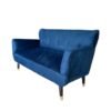 sofa bote azul vintage Sofá 2 Cuerpos Modelo Bote en Felpa – Estilo Mid-Century
