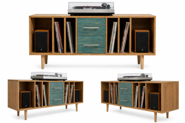 2026/07/27687.png Rack para Vinilos Modular cajones Turquesa