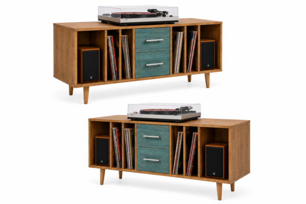 2026/07/27689.png Rack para Vinilos Modular cajones Turquesa
