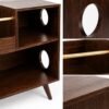 Rack para Vinilos Vintage 80 x 40 x 80 cm  | Mueble para Tornamesa y Equipos de Audio