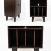Rack Vinil 40 Color Café – Mueble para Tocadiscos y Discos
